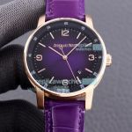 Replica Audemars Piguet Code 11.59 Automatic Watch Purple Dial Rose Gold Case